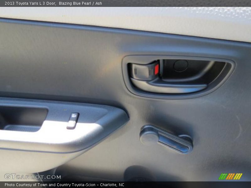Blazing Blue Pearl / Ash 2013 Toyota Yaris L 3 Door