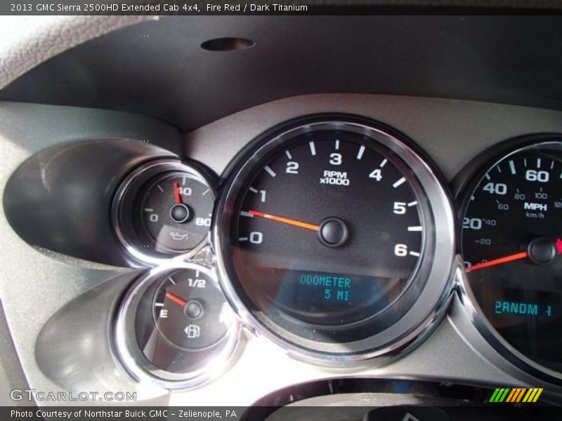 Fire Red / Dark Titanium 2013 GMC Sierra 2500HD Extended Cab 4x4