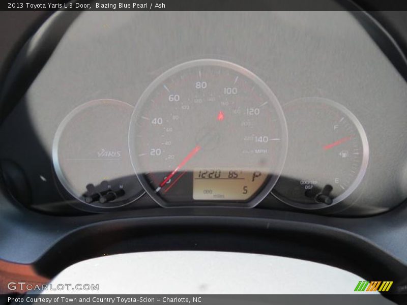 Blazing Blue Pearl / Ash 2013 Toyota Yaris L 3 Door