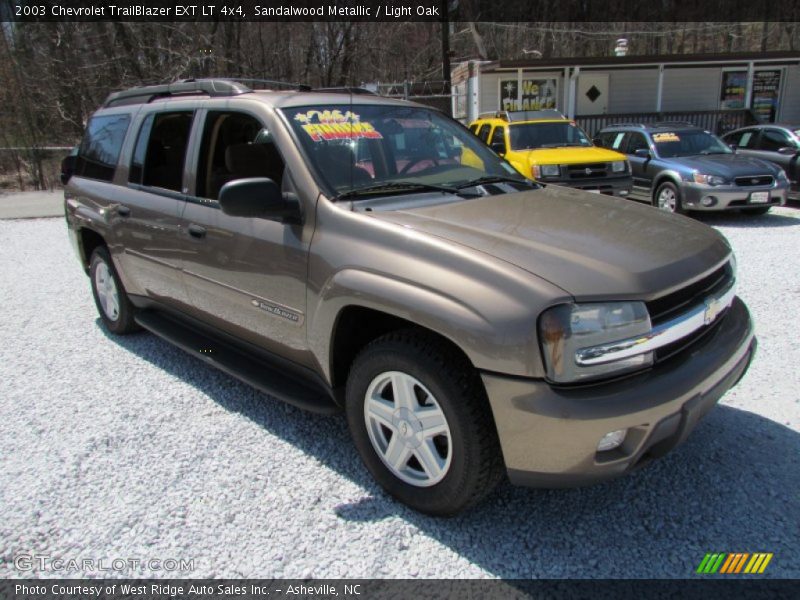 Sandalwood Metallic / Light Oak 2003 Chevrolet TrailBlazer EXT LT 4x4