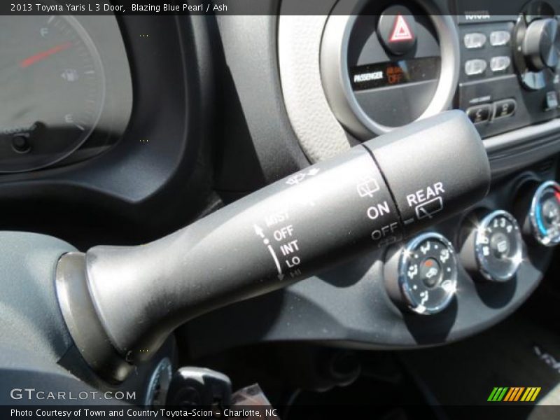 Blazing Blue Pearl / Ash 2013 Toyota Yaris L 3 Door