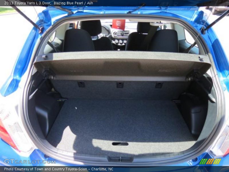 Blazing Blue Pearl / Ash 2013 Toyota Yaris L 3 Door