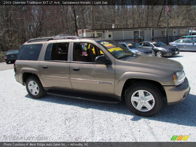 Sandalwood Metallic / Light Oak 2003 Chevrolet TrailBlazer EXT LT 4x4