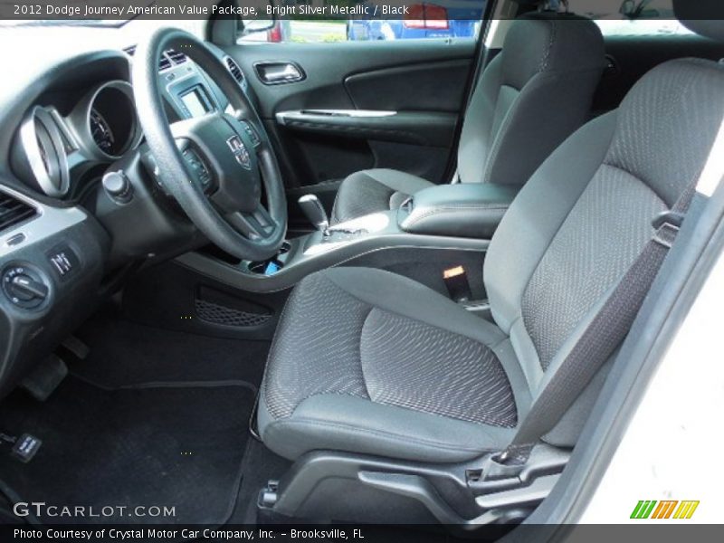 Bright Silver Metallic / Black 2012 Dodge Journey American Value Package