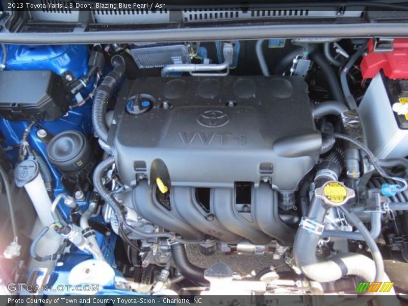 Blazing Blue Pearl / Ash 2013 Toyota Yaris L 3 Door
