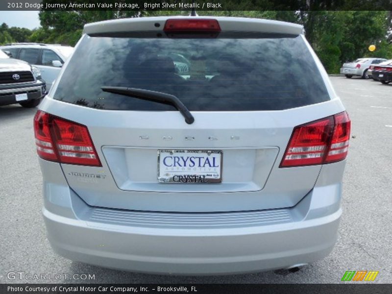 Bright Silver Metallic / Black 2012 Dodge Journey American Value Package