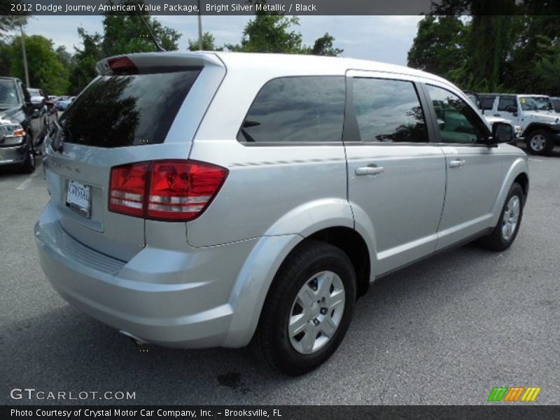 Bright Silver Metallic / Black 2012 Dodge Journey American Value Package