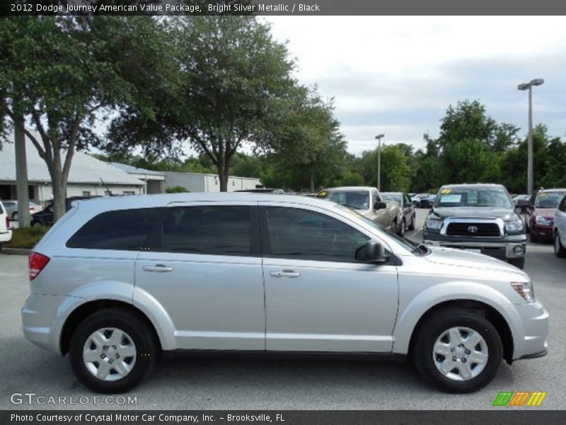 Bright Silver Metallic / Black 2012 Dodge Journey American Value Package