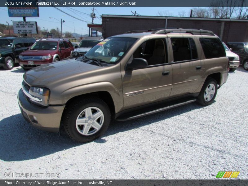 Sandalwood Metallic / Light Oak 2003 Chevrolet TrailBlazer EXT LT 4x4