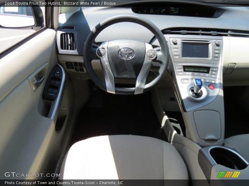 Blizzard White Pearl / Bisque 2013 Toyota Prius Two Hybrid