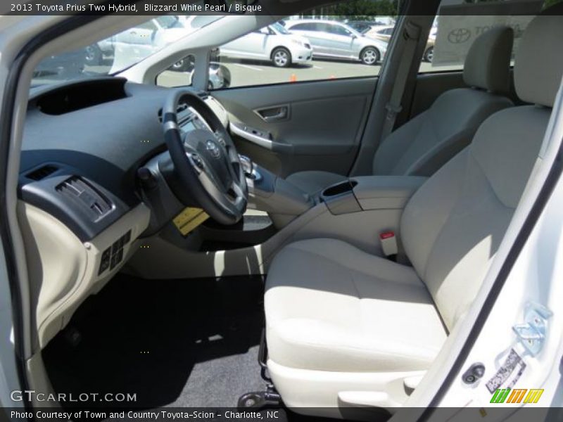 Blizzard White Pearl / Bisque 2013 Toyota Prius Two Hybrid