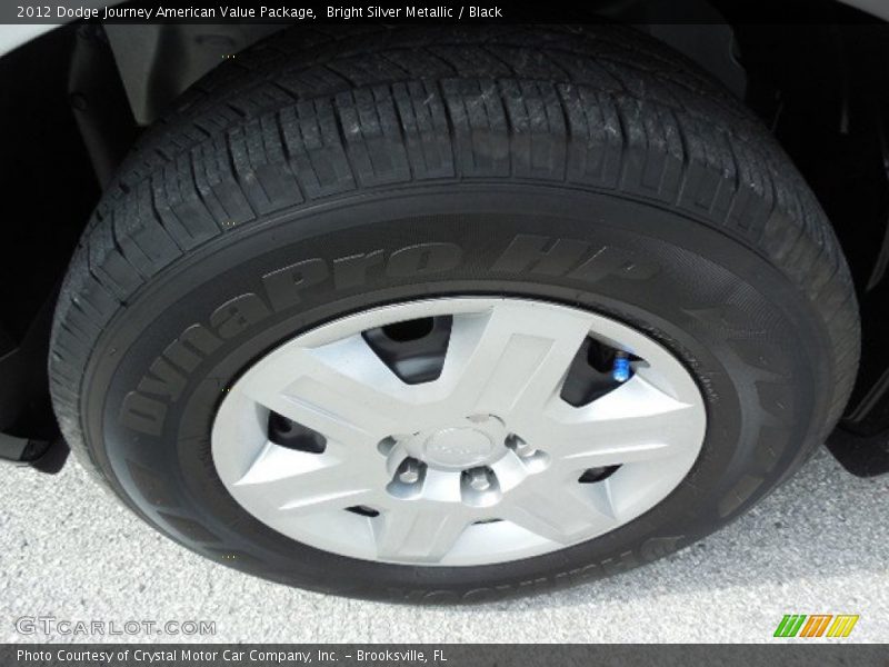 Bright Silver Metallic / Black 2012 Dodge Journey American Value Package