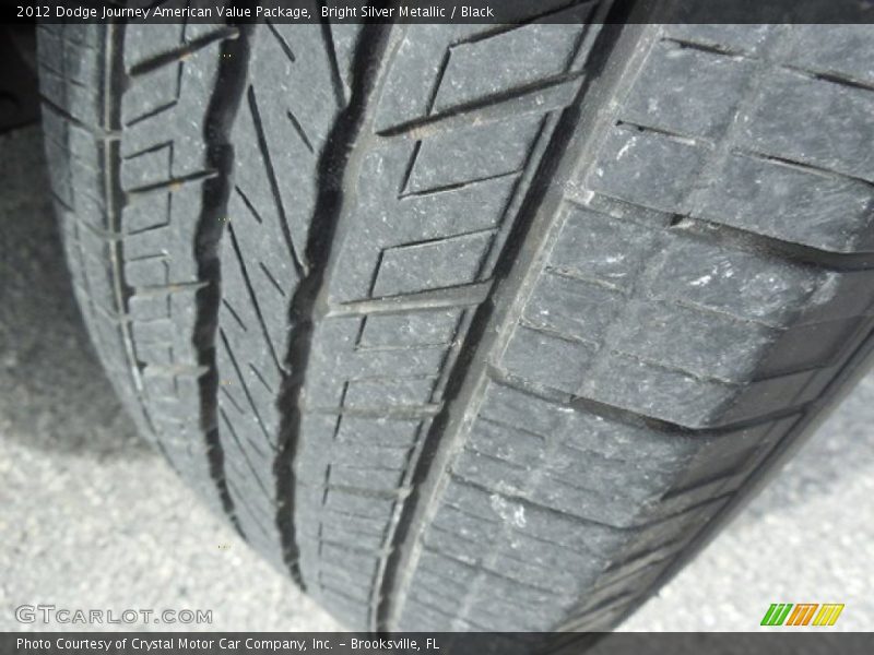 Bright Silver Metallic / Black 2012 Dodge Journey American Value Package