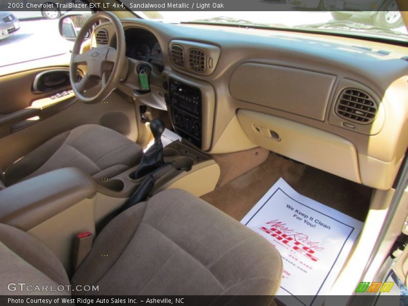 Sandalwood Metallic / Light Oak 2003 Chevrolet TrailBlazer EXT LT 4x4