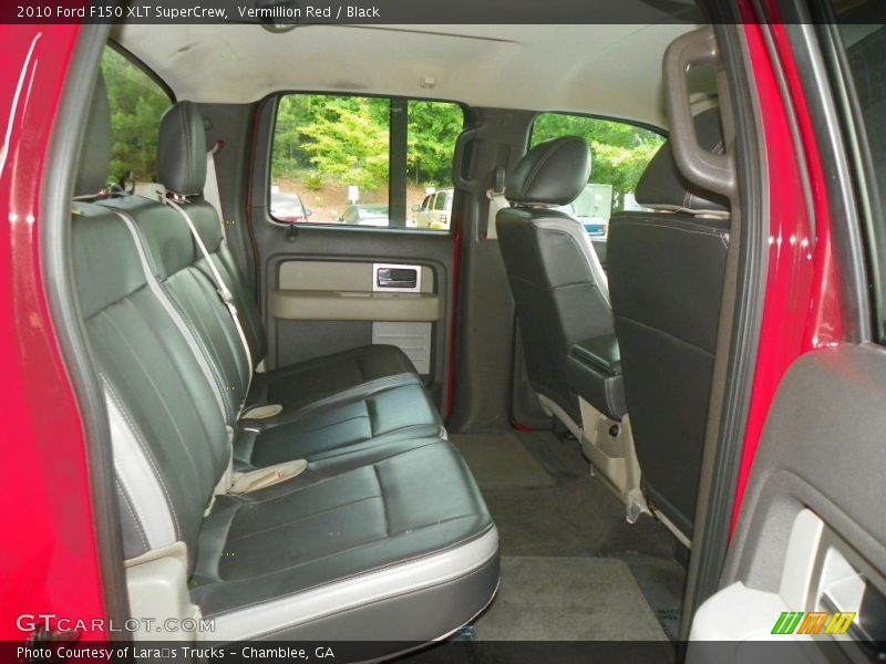 Vermillion Red / Black 2010 Ford F150 XLT SuperCrew