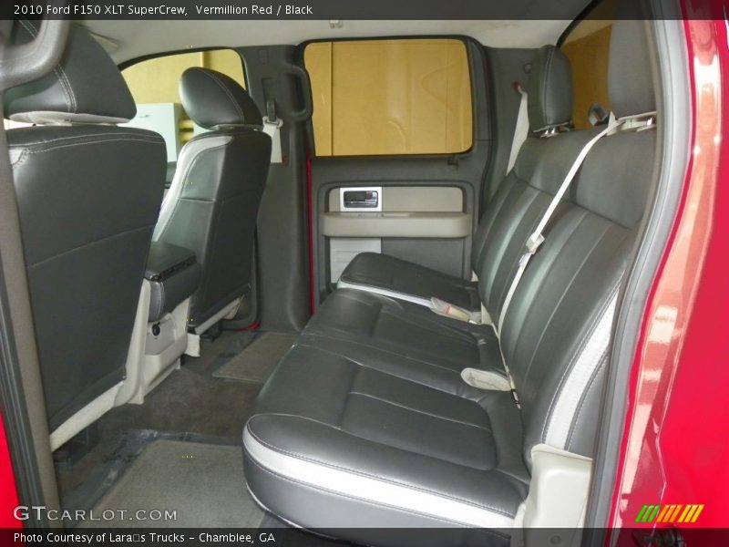 Vermillion Red / Black 2010 Ford F150 XLT SuperCrew