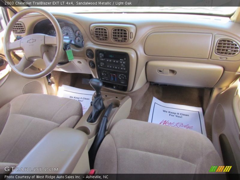Sandalwood Metallic / Light Oak 2003 Chevrolet TrailBlazer EXT LT 4x4