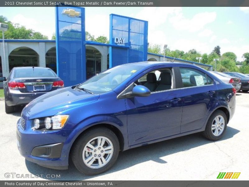 Blue Topaz Metallic / Dark Pewter/Dark Titanium 2013 Chevrolet Sonic LT Sedan