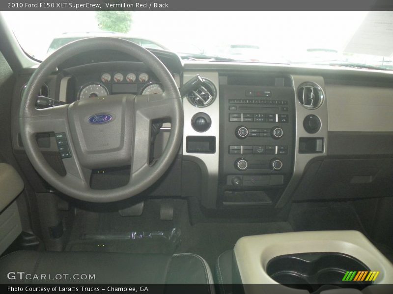 Vermillion Red / Black 2010 Ford F150 XLT SuperCrew