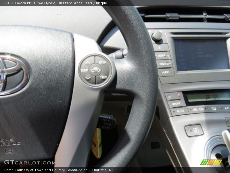 Blizzard White Pearl / Bisque 2013 Toyota Prius Two Hybrid