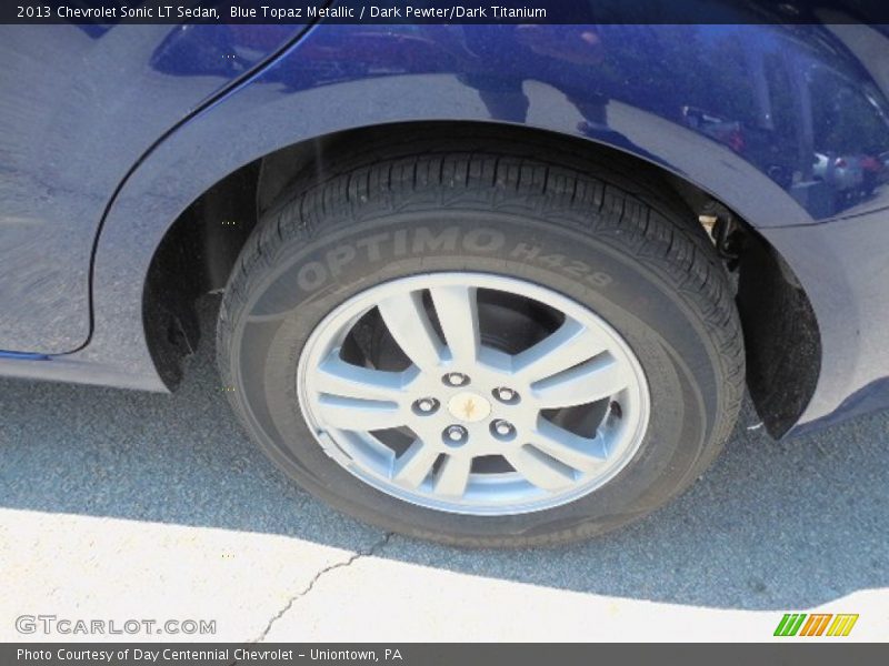 Blue Topaz Metallic / Dark Pewter/Dark Titanium 2013 Chevrolet Sonic LT Sedan