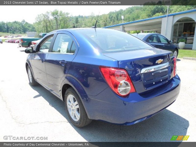 Blue Topaz Metallic / Dark Pewter/Dark Titanium 2013 Chevrolet Sonic LT Sedan