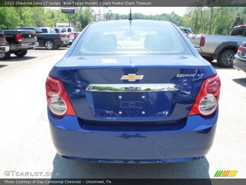 Blue Topaz Metallic / Dark Pewter/Dark Titanium 2013 Chevrolet Sonic LT Sedan