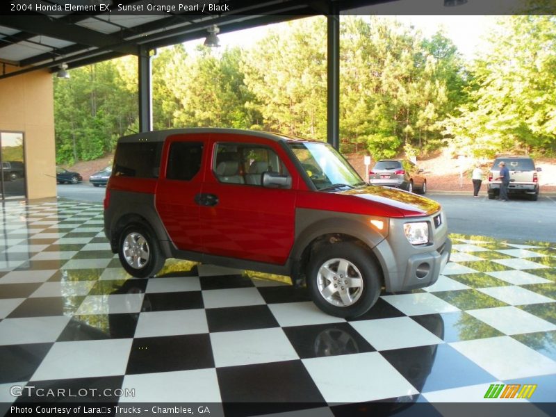 Sunset Orange Pearl / Black 2004 Honda Element EX