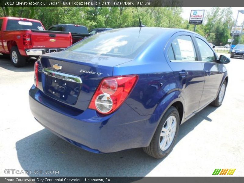 Blue Topaz Metallic / Dark Pewter/Dark Titanium 2013 Chevrolet Sonic LT Sedan