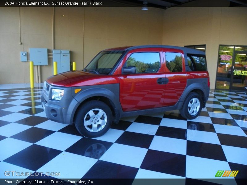 Sunset Orange Pearl / Black 2004 Honda Element EX