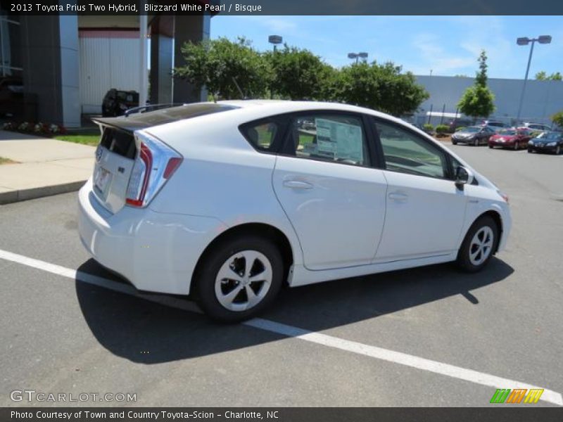 Blizzard White Pearl / Bisque 2013 Toyota Prius Two Hybrid