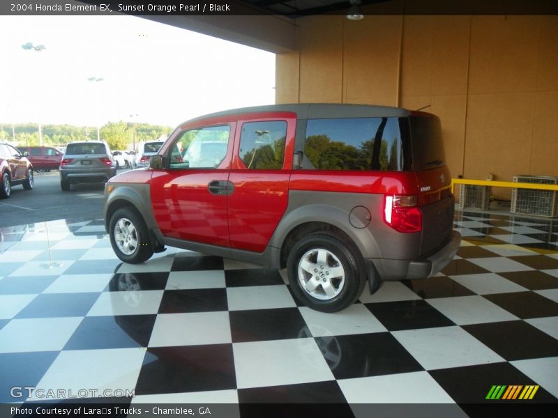 Sunset Orange Pearl / Black 2004 Honda Element EX