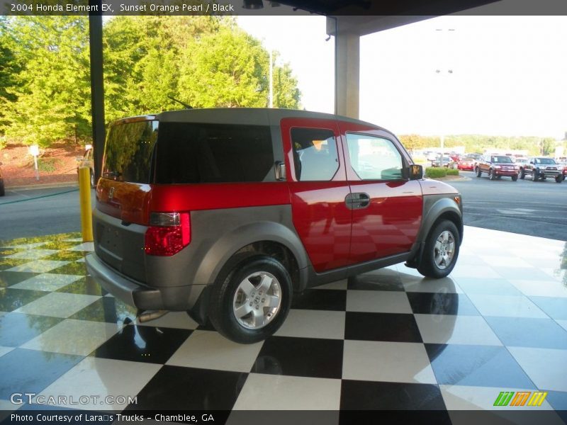 Sunset Orange Pearl / Black 2004 Honda Element EX