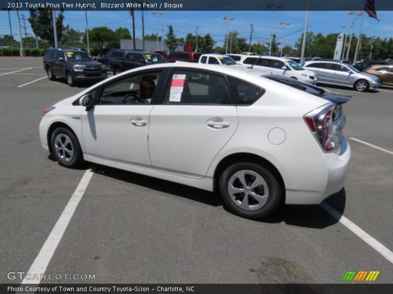 Blizzard White Pearl / Bisque 2013 Toyota Prius Two Hybrid