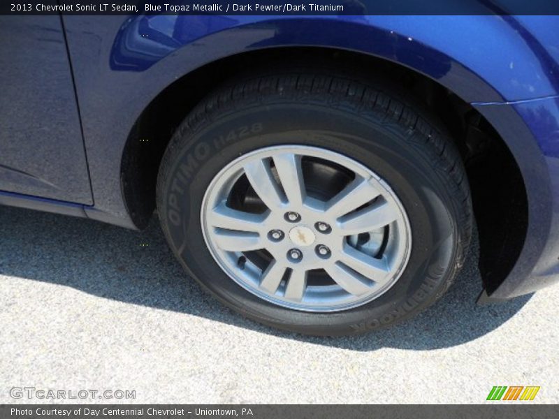 Blue Topaz Metallic / Dark Pewter/Dark Titanium 2013 Chevrolet Sonic LT Sedan