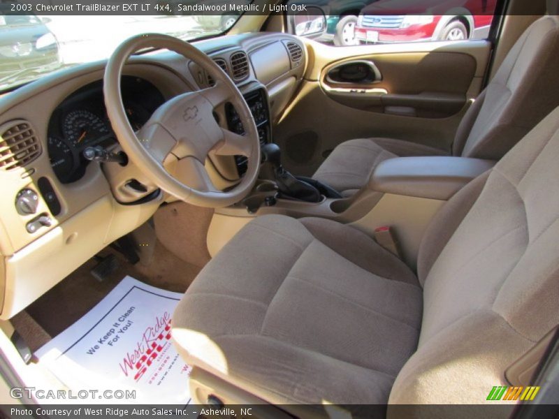 Sandalwood Metallic / Light Oak 2003 Chevrolet TrailBlazer EXT LT 4x4