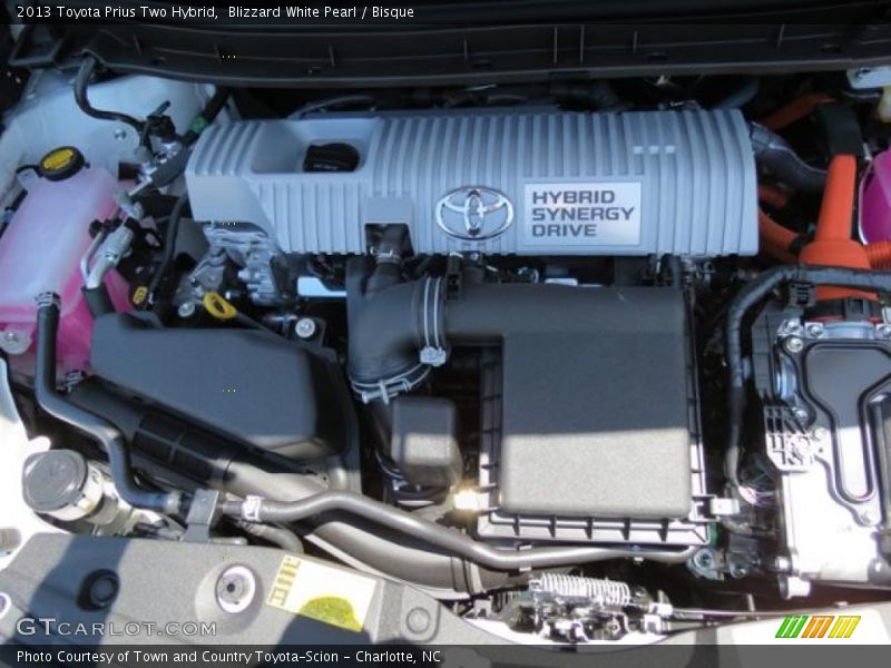 Blizzard White Pearl / Bisque 2013 Toyota Prius Two Hybrid