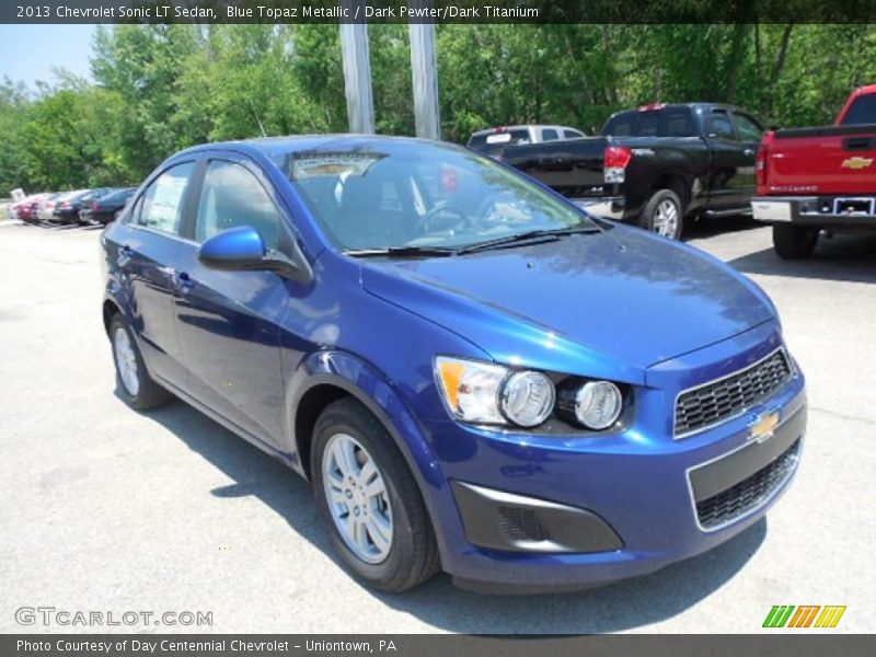 Blue Topaz Metallic / Dark Pewter/Dark Titanium 2013 Chevrolet Sonic LT Sedan