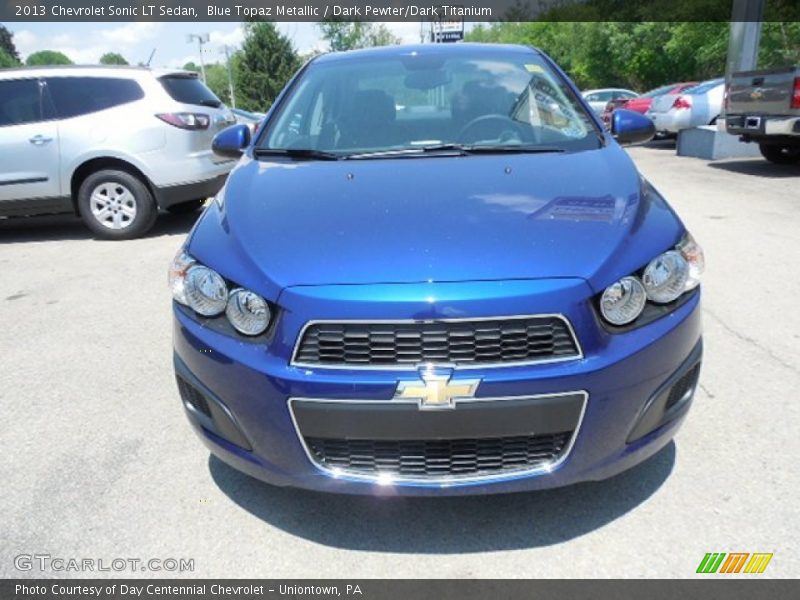 Blue Topaz Metallic / Dark Pewter/Dark Titanium 2013 Chevrolet Sonic LT Sedan