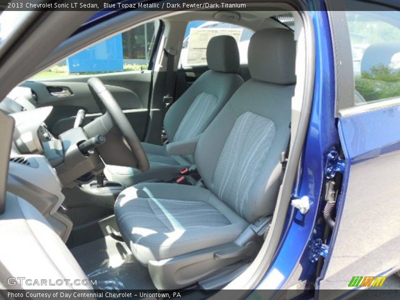Blue Topaz Metallic / Dark Pewter/Dark Titanium 2013 Chevrolet Sonic LT Sedan