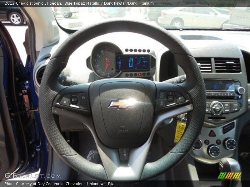 Blue Topaz Metallic / Dark Pewter/Dark Titanium 2013 Chevrolet Sonic LT Sedan