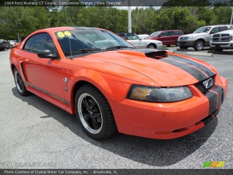 Competition Orange / Dark Charcoal 2004 Ford Mustang GT Coupe