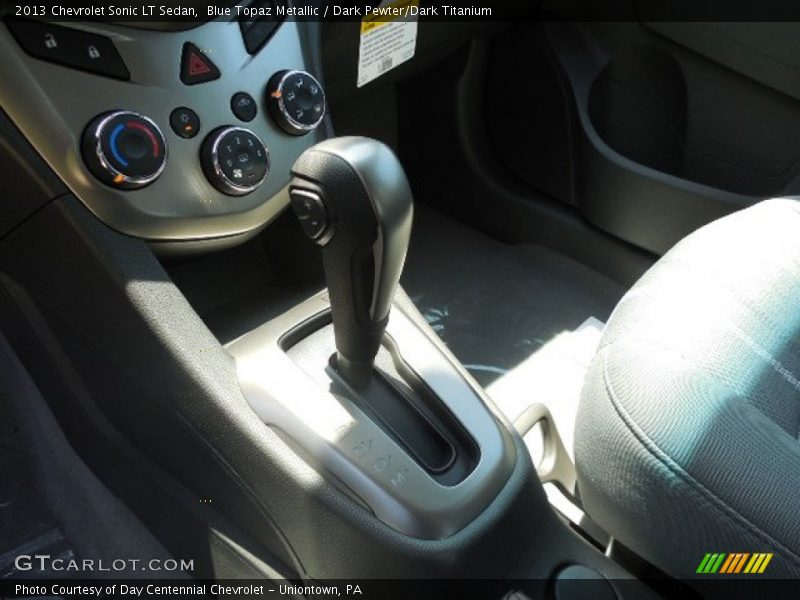 Blue Topaz Metallic / Dark Pewter/Dark Titanium 2013 Chevrolet Sonic LT Sedan