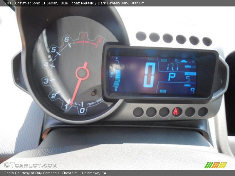 Blue Topaz Metallic / Dark Pewter/Dark Titanium 2013 Chevrolet Sonic LT Sedan