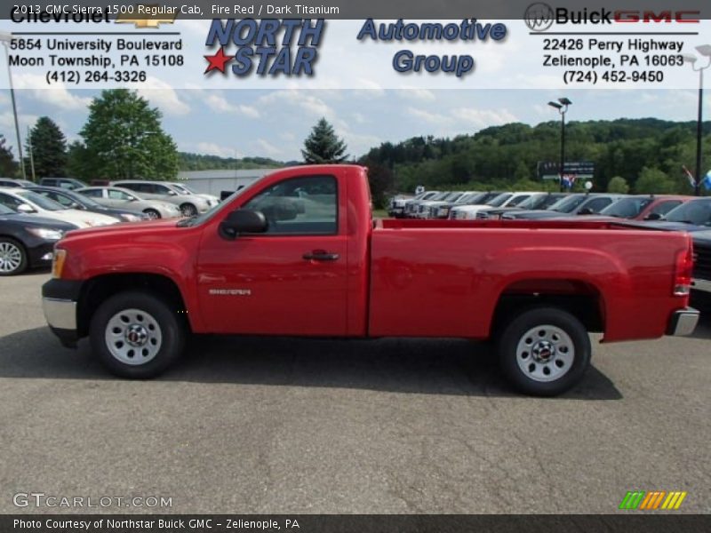 Fire Red / Dark Titanium 2013 GMC Sierra 1500 Regular Cab