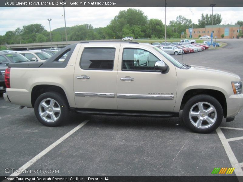Gold Mist Metallic / Ebony 2008 Chevrolet Avalanche LTZ 4x4