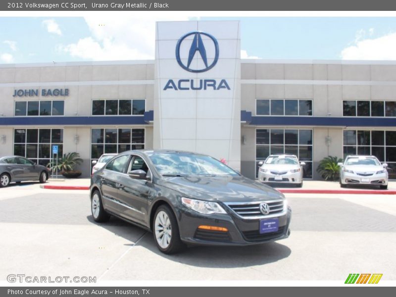 Urano Gray Metallic / Black 2012 Volkswagen CC Sport