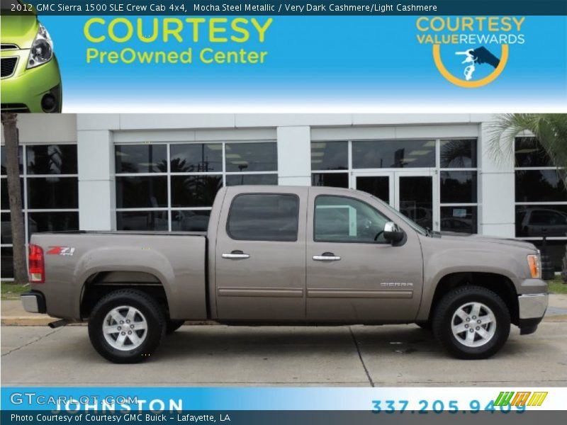 Mocha Steel Metallic / Very Dark Cashmere/Light Cashmere 2012 GMC Sierra 1500 SLE Crew Cab 4x4