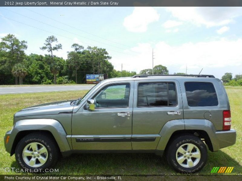 Mineral Gray Metallic / Dark Slate Gray 2012 Jeep Liberty Sport