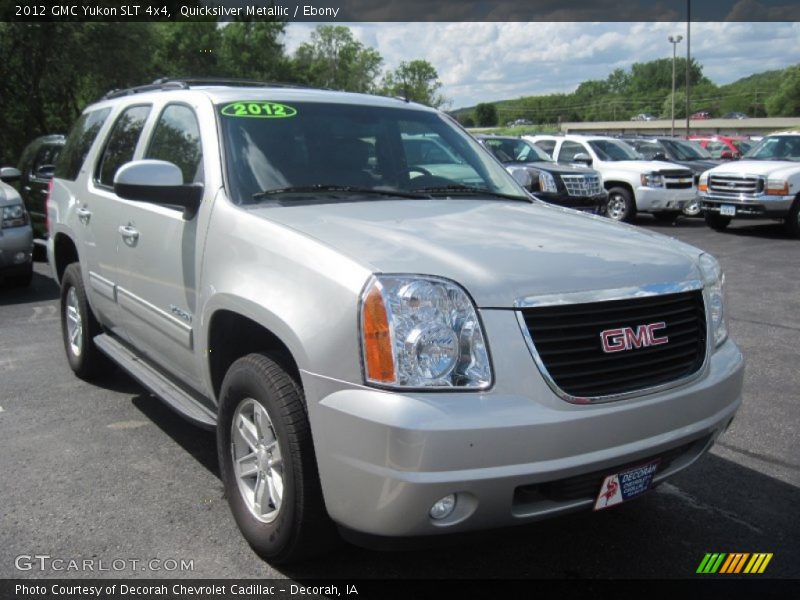 Quicksilver Metallic / Ebony 2012 GMC Yukon SLT 4x4